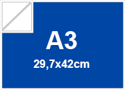 carta Cartoncino BindaKOTE BLU, A3, 250gr COLORI FORTI Blu 30, monolucido, formato A3 (29,7x42cm), 250grammi x mq bra953A3