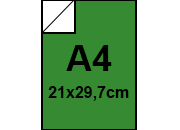 carta Cartoncino BindaKOTE PRATO, A4, 250gr COLORI FORTI Verde Prato 21, monolucido, formato A4 (21x29,7cm), 250grammi x mq bra956