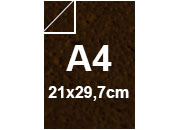 carta Cartoncino REMAKE CARAPACE Favini, AUTUMN MARRONE, formato A4 (21x29,7cm), 250grammi x mq BRA982