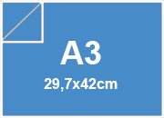 carta Carta SirioFedrigoni. AZZURRO48. a3.100gr Formato a3 (29,7x42cm), 100grammi x mq bra997a3