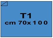 carta CartaAdesiva COLOR, Azzurro, t1, 80gr Azzurro, formato t1 (70x100cm), 80grammi x mq, retro 80grammi x mq bra1357t1