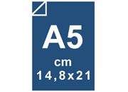 carta Copertine per rilegatura in Cartone Prespan bilucido 1mm Vetturi Blu, formato A5 (14,8x21cm), 1100grammi x mq, copertine extraresistenti e rigide, bifacciale bra3A5