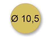 wereinaristea Bollini autoadesivi, ORO, diametro 10,5 in rotolo da 4720 etichette.