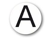 wereinaristea Bollini autoadesivi, Nero, diametro mm 10, con lettere da A a Z in foglietti formato 130x165mm, 120 etichette per foglio, un foglio per ogni lettera.