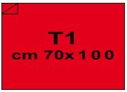 carta CartaAdesiva COLOR, Rosso, t1, 80gr Rosso, formato t1 (70x100cm), 80grammi x mq, retro 80grammi x mq bra1355t1