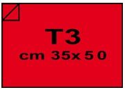 carta CartaAdesiva COLOR, Rosso, t3, 80gr Rosso, formato t3 (35x50cm), 80grammi x mq, retro 80grammi x mq bra1355t3