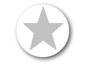 wereinaristea Bollini autoadesivi, Grigio, diametro mm 14, con stella a 5 punte in foglietti formato 130x165mm, 63 etichette per foglio bra1562