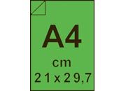 wereinaristea adesiva colorata COLOR Verde, formato A4 (21x29,7cm), 80grammi x mq, retro 80grammi x mq BRA1356