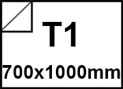 carta CartaAdesiva PatinataSemilucida, SemiGloss, t1, 80gr Bianco, formato t1 (70x100cm), 80grammi x mq, retro 80grammi x mq.