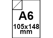 carta CartoncinoAdesivo kote HiGloss180, A6, 180gr Bianco, formato A6 (10,5x14,8cm), 180grammi x mq, retro 80grammi x mq bra1367A6