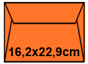 carta QPaper CRYSTAL Arancione formato 16,2x22,9cm, 100gr rugE710.50.10