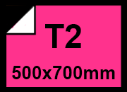 carta Carta Fluorescente FUCSIA, t2, 90gr Formato t2 (50x70cm), 90grammi x mq, 1 lato colorato, 1 lato bianco bra374t2