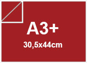 carta Cartoncino SUMO Favini, A3+, 1mm ROSSO, formato A3+ (30.5x44cm), spessore 1mm, 700grammi x mq.