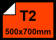 carta Cartoncino Fluorescente Rosso08, t2, 275gr Formato t2 (50x70cm), 1 lato colorato, 1 lato bianco, 275grammi x mq bra380t2