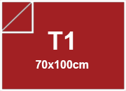 carta Cartoncino SUMO Favini, T1 , 1mm ROSSO, formato A4 (70x100cm), spessore 1mm, 700grammi x mq BRA99T1
