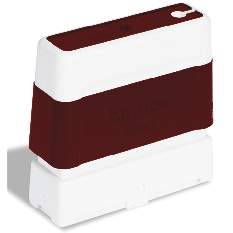 brothertimbri ROSSO timbro Brother Digistamp formato 10x60mm, timbro completo di etichetta, per SC2000.
