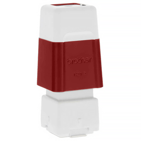 brothertimbri ROSSO timbro Brother Digistamp formato 12x12mm, timbro completo di etichetta, per SC2000.