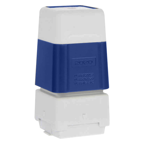 brothertimbri BLU timbro Brother Digistamp formato 20x20mm, timbro completo di etichetta, per SC2000.