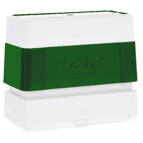brothertimbri VERDE timbro Brother Digistamp formato 27x70mm, timbro completo di etichetta, per SC2000.