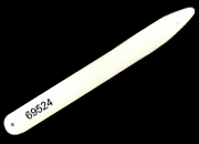 legatoria Pieghetta OSSO, 180mm, 1puntaAcuminata, 1puntaArrotondata prodotta artigianalmente a mano con vero osso naturale, lattrezzo indispensabile al legatore per ogni operazione di piegatura e per formare il canaletto BRS69524