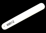 legatoria Pieghetta OSSO, 140mm, 2punteArrotondate prodotta artigianalmente a mano con vero osso naturale, lattrezzo indispensabile al legatore per ogni operazione di piegatura e per formare il canaletto BRS69512