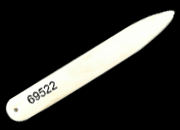 legatoria Pieghetta OSSO, 140mm, 1puntaAcuminata, 1puntaArrotondata prodotta artigianalmente a mano con vero osso naturale, lattrezzo indispensabile al legatore per ogni operazione di piegatura e per formare il canaletto BRS69522