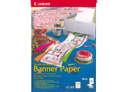 carta Banner Paper Canon per i vostri striscioni personali equivalente a 50 fogli A4 (15 metri) di carta Canon ink-jet per stampanti bjc-250/Bjc-4300 per immagini d’effetto.