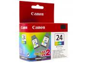 consumabili 6882A009AB  CANON RICARICA INK JET COLORE BCI-24CL PACK 2 S/200/200X/300/330 I/250/320/350/450/455/470D MPC/190/200/360/370/390 IP/1000/1500/2000 MP/110/130.