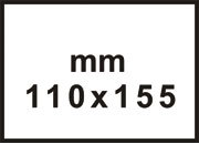 carta Biglietto PollenClairefontaine, 110x155mm, 210gr, BIANCO BIANCO, 210grammi x mq, 25 fogli.