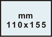 carta Biglietto PollenClairefontaine, 110x155mm, 210gr,  CELESTE CELESTE 210grammi x mq, 25 fogli.