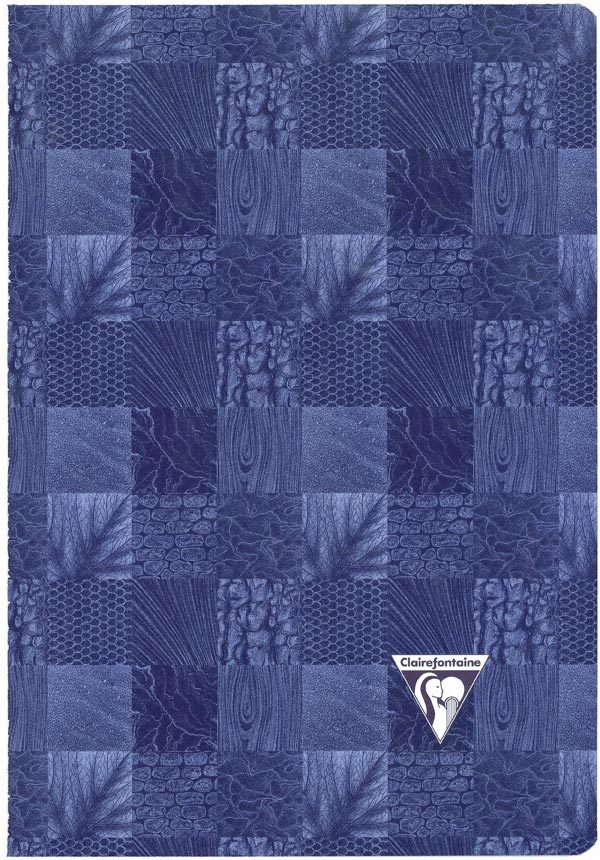 carta Quaderno a punto metallico, quadretti da 8mm formato A4 (210x297mm), in carta speciale Clairefontaine Papier Vlin Velout 90gr, rigatura Sys, 24 fogli.