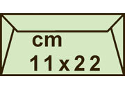 carta Busta PollenClairefontaine, 11x22cm, 120gr, VERDE Verde chiaro, formato buste 11x22 (11x22cm), 120grammi x mq.