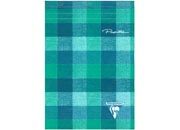 carta Blocco pinzato in testa con microperforazione, righe da 8mm formato A4 (210x297mm), in carta speciale Clairefontaine Papier Vlin Velout 90gr, rigatura L8+Margini, 80 fogli.