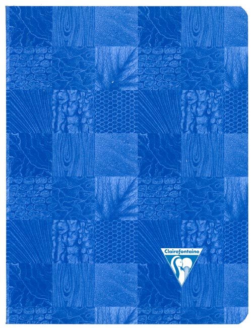 carta Quaderno a punto metallico, quadretti da 8mm formato A5(170x220)mm, in carta speciale Clairefontaine Papier Vlin Velout 90gr, rigatura Sys, 24 fogli.