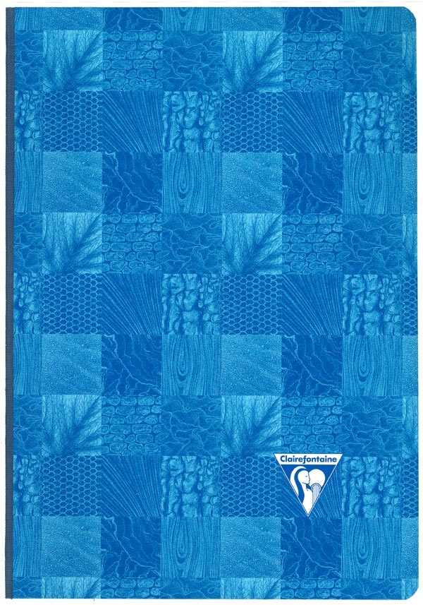 carta Quaderno legatura a filo refe, dorso in tela, quadretti da 8mm formato A4 (210x297mm), in carta speciale Clairefontaine Papier Vlin Velout 90gr, rigatura Sys, 96 fogli.