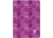 carta Quaderno a spirale metallica, fogli a 4 buchi staccabili, quadretti da 5mm formato A4 (225x297mm), in carta speciale Clairefontaine Papier Vlin Velout 90gr, rigatura 5/5+Margini, 80 fogli (20 azzurri, 20 rosa, 20 verdi, 20 gialli).