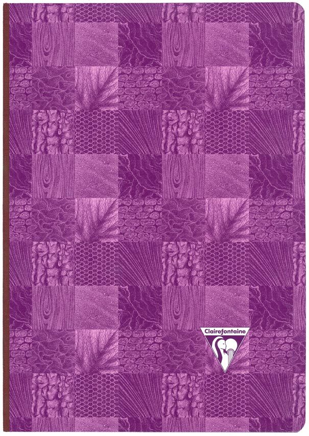 carta Quaderno legatura a filo refe, dorso in tela, quadretti da 8mm formato A4 (210x297mm), in carta speciale Clairefontaine Papier Vlin Velout 90gr, rigatura Sys, 72 fogli.