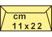 carta Busta PollenClairefontaine, 11x22cm, 120gr, GIALLO Giallo chiaro, formato buste 11x22 (11x22cm), 120grammi x mq cla5455