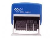 gbc Timbro polinomio 12 + datario 4mm s120wd autoinchiostrante colop Timbro autoinchiostrante da 4mm con datario+polinomio da 12 diciture(ricevuto, risposto, pagato, evaso, trasm.per fax, scadenza, ordinato, spedito, registrato, verificato, em@iled, posta prioritaria) tampone di ricambio : e/12 (38127) CLPS120wd