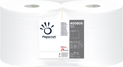 carta Rotoli asciugatutto industriali qualit standart, 2 veli, goffratura micro, per uso alimentare, altezza 25.8cm, lunghezza 36.5cm, diametro 24.5cm, 568 strappi.