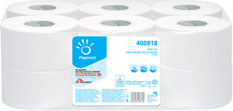 carta Carta igienica in rotolo jumbo mini qualit special, 2 veli, goffratura micro, altezza 9,5cm, lunghezza cm, diametro 19,5cm, no strappi.