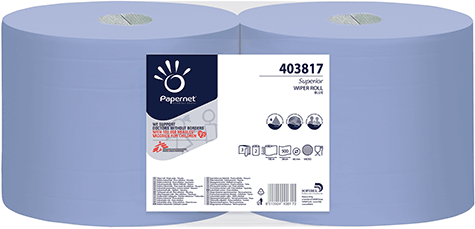 carta Rotoli asciugatutto industriali qualit superior, 3 veli, goffratura micro, per uso alimentare, altezza 21.5cm, lunghezza 38cm, diametro 30cm, 500 strappi.