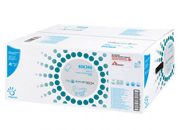 carta Asciugamani piegati a V DissolveTech BIANCO NATURALE 100% riciclato, qualit special, 1 velo, goffratura micro, per uso alimentare, altezza 23cm, lunghezza 24,50cm.