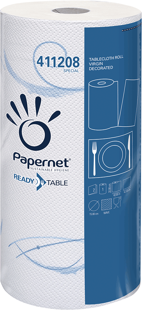 carta Tovagliette in rotolo qualit special, 2 veli, goffratura no, per uso alimentare, altezza 32cm, lunghezza 42cm, 100 strappi.