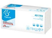 carta Asciugamani piegati a Z BIANCHI in pura cellulosa non riciclata, 2 veli, goffratura wave +, per uso alimentare, altezza 23cm, lunghezza 23,5cm coi401793