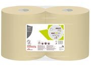 carta Rotoli asciugatutto industriali Kraft-Tech BEIGE 100% carta ricilata, qualit standard, 1 velo, goffratura micro, altezza 25, lunghezza 35,5, diametro 25cm, 800strappi coi406337