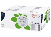 carta Carta igienica in fogli pretagliati  Bio-Tech qualit� superior, 2 veli, goffratura wave, altezza 21cm, lunghezza strappo 11cm, diametro cm, 224 strappi coi407571