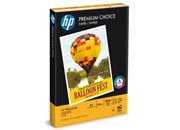 carta Carta per Inkjet HP Premium Choice, 100 grammi, formato A4 (210x297mm) assicura dei risultati eccellenti di stampa a getto di inchiostro, sbiancata con il metodo ECF, certificata ISO 9706, PEFC e Ecolabel, grado di liscio 40, eccezionale opacit (93), spessore 120mm:1000, alto grado di bianco (166).