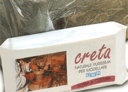 gbc Creta per modellare Naturale purissima. Diventa rossa dopo la cottura CWR272