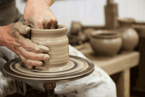 gbc Creta per modellare Naturale purissima. Diventa rossa dopo la cottura.